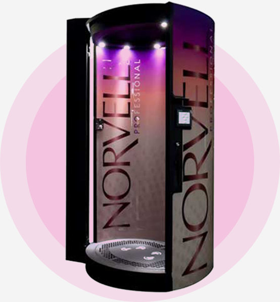 Spray tanning norvell auto revolution booth.