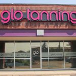 Glo tanning Denver Leetsdale location front view.