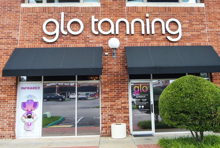 Norman west glo tanning front view.