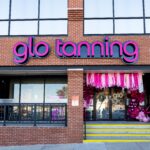Entrance of Glo Tanning, Denton.