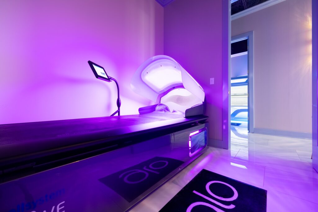 A well system wave light therapy bed.